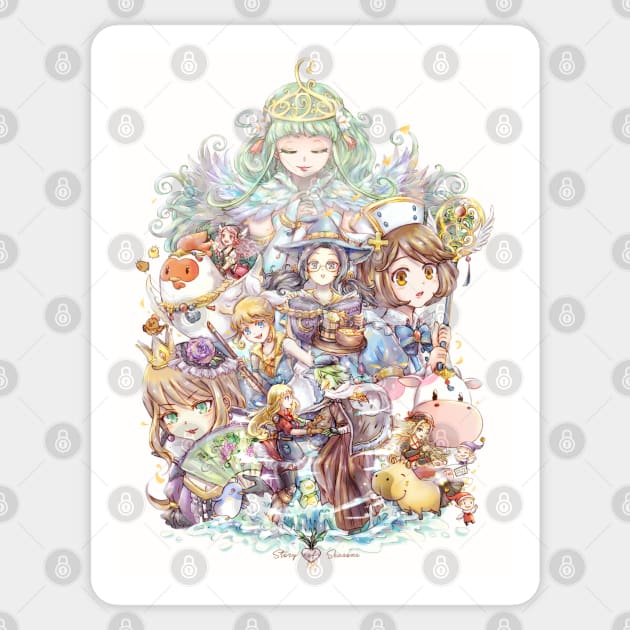 Fantasy Harvest Moon / Story of Seasons Friends of Mineral Town Sticker by candypiggy